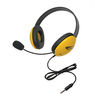 Califone Listening First Headsets with Single 3.5mm plugs, Yellow 2800YLT